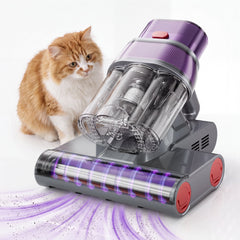 Prettycare Mattress Vacuum Bed Vacuum Cleaner with UV-C Light, Hyper Helix Motor with 16Kpa Strong Suction & 33000 RPM/Min Tapping, HEPA Filter,149℉ Heat & Ultrasonic & Anion for Bed and Pet