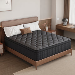 gunugu 12 inch Full Hybrid Mattress in a Box, Cooling Gel Memory Foam Mattress with Individually Wrapped Pocket Coils, Medium Firm